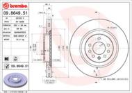 09.8649.51 - Tarcza hamulcowa BREMBO /przód/ OPEL CORSA E 14-