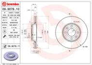 09.9078.11 - Tarcza hamulcowa BREMBO RENAULT CLIO III 05-