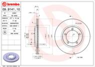 09.9141.10 - Tarcza hamulcowa BREMBO DAIHATSU ROCKY 84-99