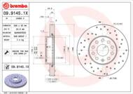 09.9145.1X - Tarcza hamulcowa BREMBO VAG GOLF V 03-