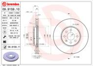 09.9159.11 - Tarcza hamulcowa BREMBO OPEL MERIVA 03-10