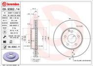 09.9362.11 - Tarcza hamulcowa BREMBO W211 295x28 /przód/DB