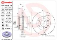 09.9508.11 - Tarcza hamulcowa BREMBO VAG CRAFTER 06-