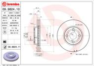 09.9824.10 - Tarcza hamulcowa BREMBO 255x25 /przód-4śruby/TOYOTA