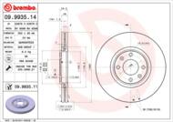 09.9935.11 - Tarcza hamulcowa BREMBO PSA 307 03- 2.0HDI