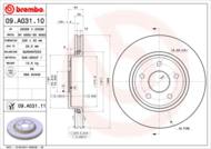 09.A031.10 - Tarcza hamulcowa BREMBO 328x30 /przód/ JEEP GRAND CHEROKEE 05-/COMMANDER 05-