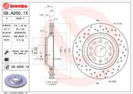 09.A200.1X - Tarcza hamulcowa BREMBO /tył/ VAG PASSAT 05-