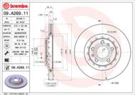 09.A269.11 - Tarcza hamulcowa BREMBO /tył/ VAG A8 03-10 WEN.