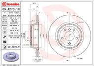 09.A270.11 - Tarcza hamulcowa BREMBO /tył/ BMW 3 E90 05- WEN.