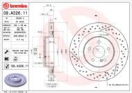 09.A326.11 - Tarcza hamulcowa BREMBO /tył/ DB W204 C-KLASA 08-