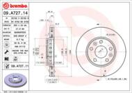 09.A727.11 - Tarcza hamulcowa BREMBO RENAULT MEGANE 08-