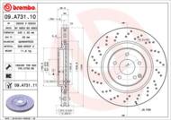 09.A731.11 - Tarcza hamulcowa BREMBO C209 345X30 /przód/DB