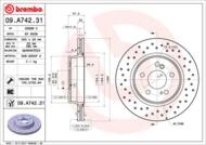 09.A742.31 - Tarcza hamulcowa BREMBO DB R129 SL-KLASA 97-01 AMG T