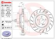 09.A818.21 - Tarcza hamulcowa BREMBO /tył/ DB R230 SL-KLASA 08-