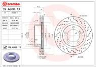 09.A966.1X - Tarcza hamulcowa BREMBO /przód/ TOYOTA LAND CRUISER 08-