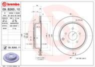 09.B265.11 - Tarcza hamulcowa BREMBO /tył/ NISSAN MURANO 03- WE