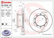 09.B325.40 - Tarcza hamulcowa BREMBO /przód/ BOVA FUTURA FHD 01-08