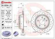 09.B338.2X - Tarcza hamulcowa BREMBO /tył/ BMW 3 E90 06- WEN