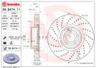 09.B474.11 - Tarcza hamulcowa BREMBO /przód/ DB R231 SL-KLASA 12-