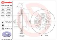 09.B743.41 - Tarcza hamulcowa BREMBO /tył/ DB R231 SL-KLASA 12-