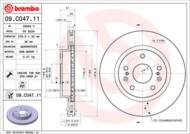 09.C047.11 - Tarcza hamulcowa BREMBO /przód/ SUZUKI SX4 S-CROSS 13-