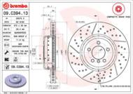 09.C394.13 - Tarcza hamulcowa BREMBO /przód/ BMW 3 F30 11-