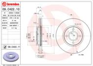 09.C422.11 - Tarcza hamulcowa BREMBO /przód/ FORD B-MAX 12-