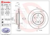 09.C743.11 - Tarcza hamulcowa BREMBO /tył/ BMW 2 F45 14-