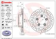 09.C880.11 - Tarcza hamulcowa BREMBO PORSCHE BOXSTER 99-11