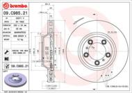 09.C985.21 - Tarcza hamulcowa BREMBO /przód / PORSCHE PANAMERA 16-