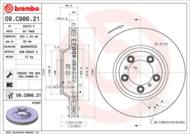 09.C986.21 - Tarcza hamulcowa BREMBO /przód P/ PORSCHE PANAMERA 16-