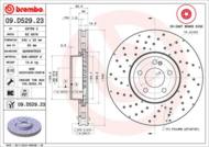 09.D529.23 - Tarcza hamulcowa BREMBO /przód/ DB W205 C-KLASA 14-