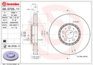 09.D725.11 - Tarcza hamulcowa BREMBO /przód/ VOLVO XC90 II 15-