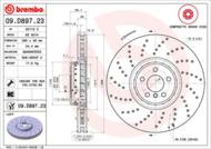 09.D897.23 - Tarcza hamulcowa BREMBO /przód L/ BMW 5 G30,F90 16-