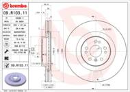 09.R103.11 - Tarcza hamulcowa BREMBO DB W164 ML-KLASA 05-