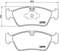 P06035X - Klocki hamulcowe BREMBO BMW 3 E90 05-