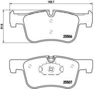 P06070X - Klocki hamulcowe BREMBO /przód/ BMW 3 F30 12-