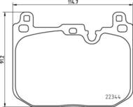 P06097 - Klocki hamulcowe BREMBO /przód/ MINI COOPER 14-