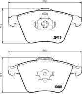 P10012 - Klocki hamulcowe BREMBO OPEL VECTRA C 05-08 2.8 V6 TURBO