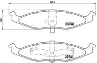 P11009 - Klocki hamulcowe BREMBO CHRYSLER NEON 94-97