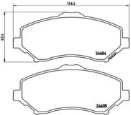 P11022 - Klocki hamulcowe BREMBO /przód/ CHRYSLER VOYAGER 08-