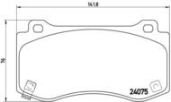 P11023 - Klocki hamulcowe BREMBO /przód/ CHRYSLER 300C SRT8 05-