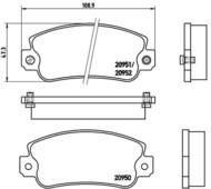 P23013 - Klocki hamulcowe BREMBO FIAT UNO. TIPO