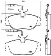 P23061 - Klocki hamulcowe BREMBO FIAT ULYSSE 94-02 z czujnikiem