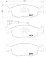 P23076 - Klocki hamulcowe BREMBO FIAT PALIO.SIENA z czujnikiem