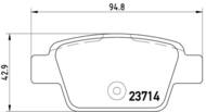 P23080 - Klocki hamulcowe BREMBO /tył/ FIAT STILO 01-