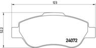 P23097 - Klocki hamulcowe BREMBO FIAT PANDA 1.3JTD 03-