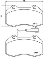P23117 - Klocki hamulcowe BREMBO (odp.GDB1812) FIAT/ALFA ROMEO MITO