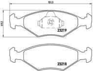 P23124 - Klocki hamulcowe BREMBO FIAT PALIO.SIENA 96-