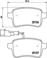 P23133X - Klocki hamulcowe BREMBO /tył/ ALFA ROMEO GIULIETTA 10-